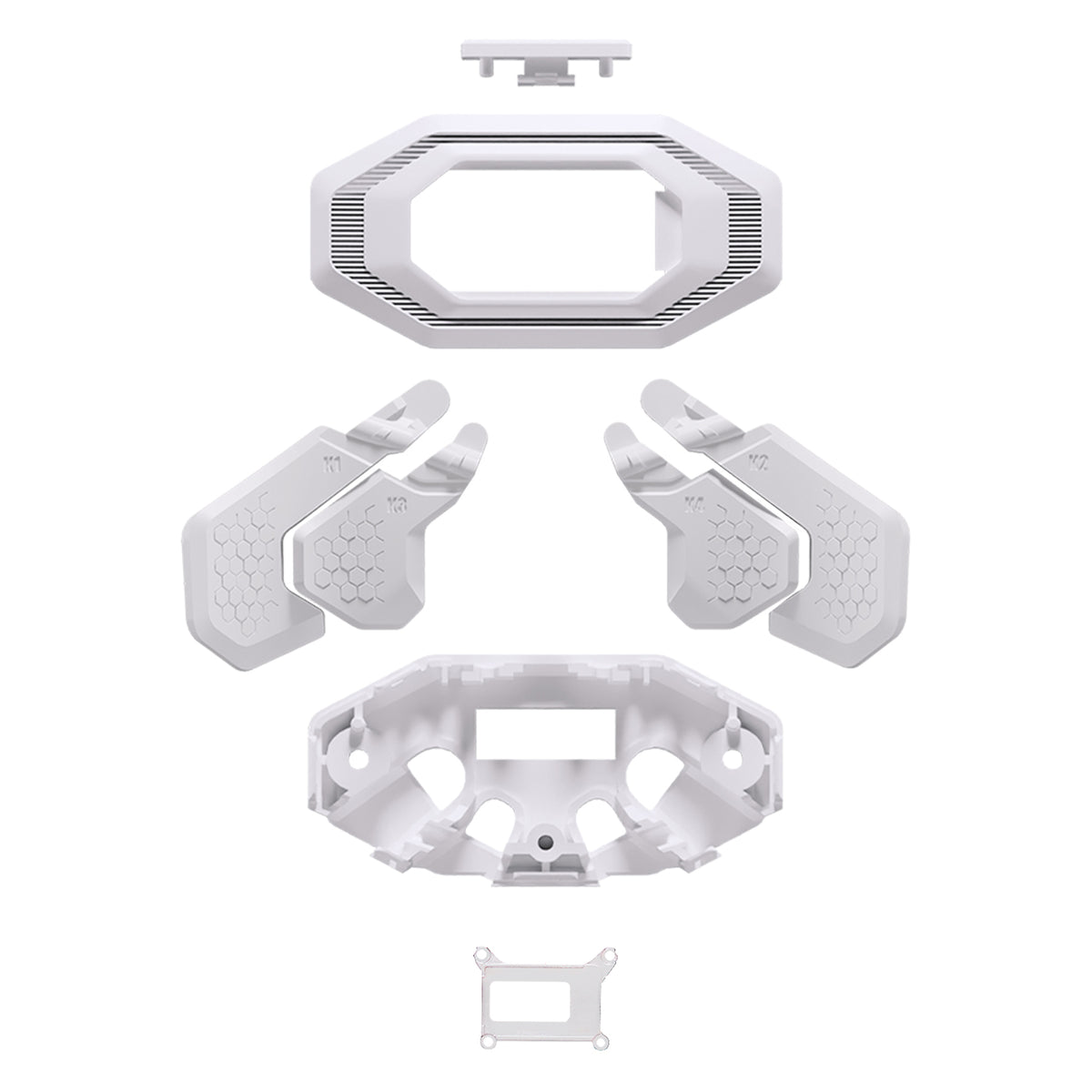 eXtremeRate Replacement K1 K2 K3 K4 Back Paddles for eXtremeRate BEYOND Back Paddles Kit, Compatible with PS5 Edge Controller - White