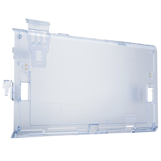 eXtremeRate Replacement DIY Rear Back Plate for Nintendo Switch 2 Handheld Console (Without Kickstand) - Clear Glacier Blue