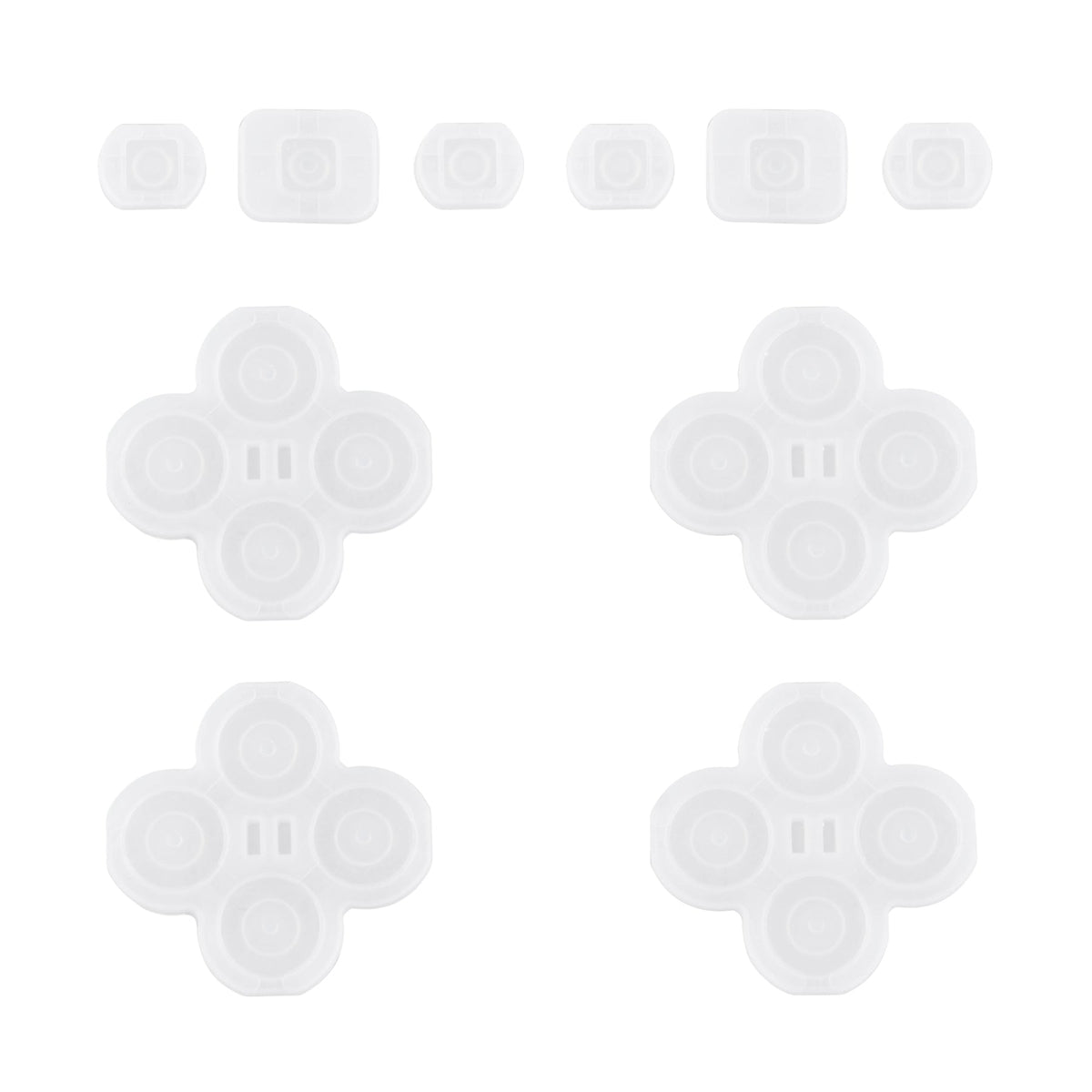 eXtremeRate 10 pcs Replacement Silicone Rubber Button Pads for eXtremeRate DFS LED Kit Compatible with Switch Joycon eXtremeRate