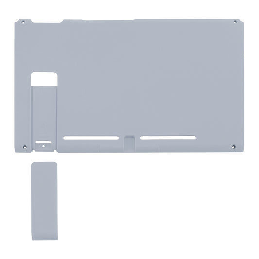 eXtremeRate Replacement Back Plate with Kickstand for Nintendo Switch Console - New Hope Gray