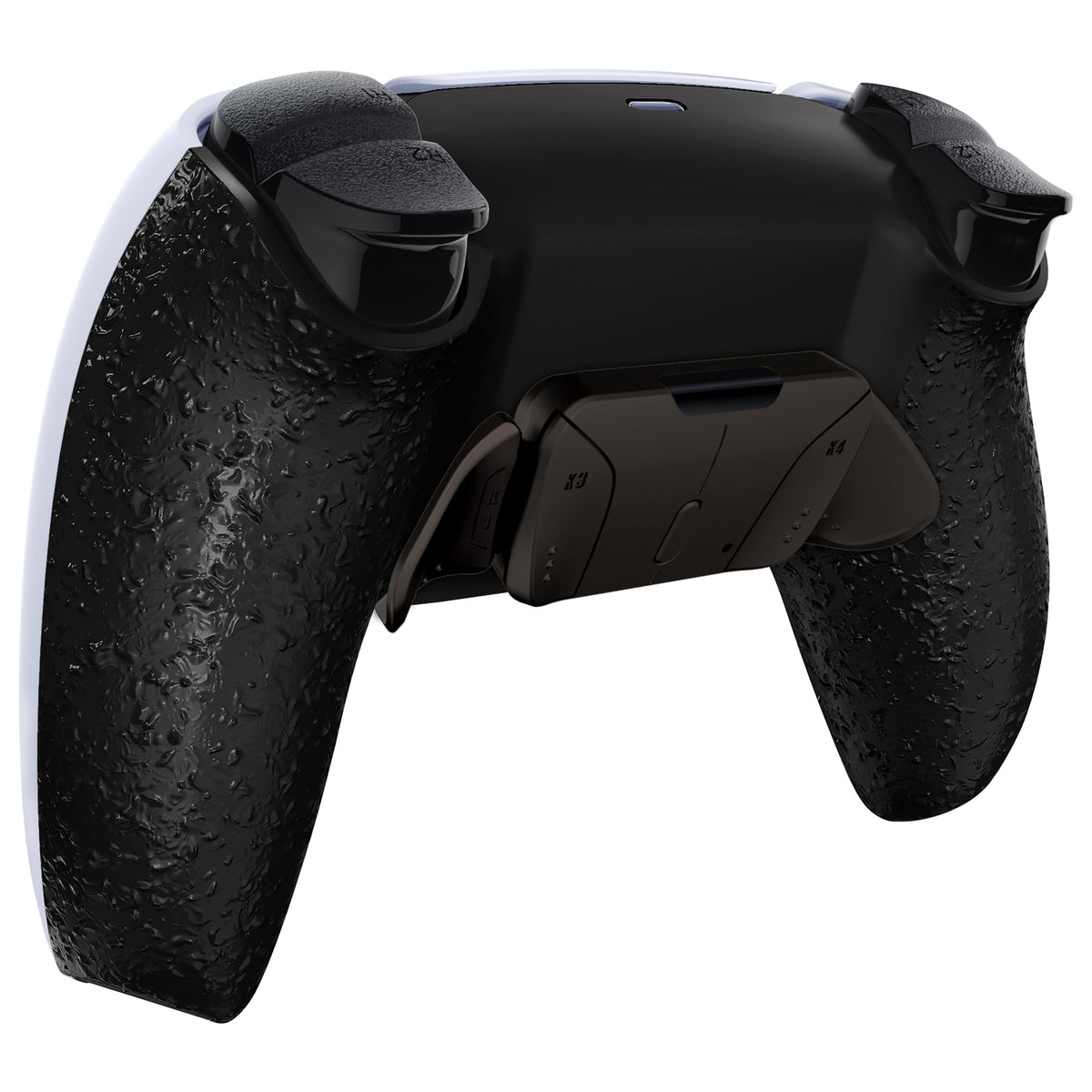eXtremeRate Black Real Metal Buttons (RMB) Version RISE4 V3 Remap Kit for PS5 Controller BDM-030/040/050 - Textured Black
