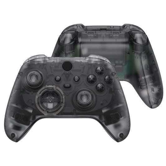 eXtremeRate Full Set Housing Shell Case with Buttons for Xbox Series X & S Controller - Clear Black
