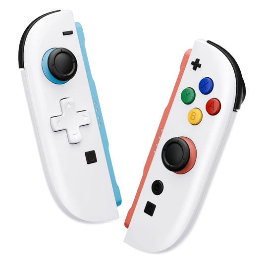 eXtremeRate D-Pad Version Replacement Full Set Shell Case with Buttons for Joycon 2 of Nintendo Switch 2 - Essence Version - White