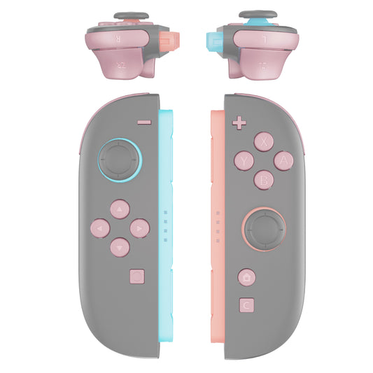 eXtremeRate DIY Replacement Full Set Buttons for Nintendo Switch 2 - Cherry Blossoms Pink