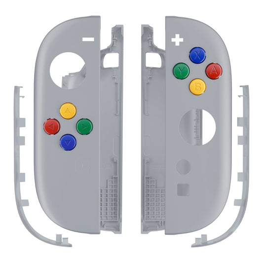 eXtremeRate DIY Replacement Full Set Shell Case with Buttons for Joycon 2 of Nintendo Switch 2 - Essence Version - New Hope Gray