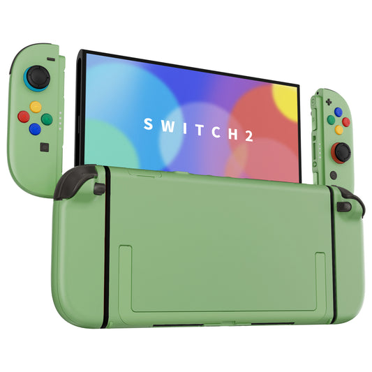 eXtremeRate DIY Replacement Full Set Shells with Buttons for Nintendo Switch 2 - Deluxe Version - Matcha Green