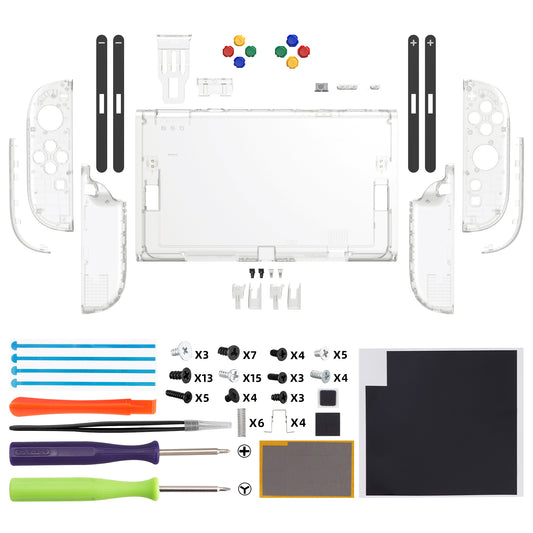 eXtremeRate DIY Replacement Full Set Shells with Buttons for Nintendo Switch 2 - Essence Version - Glow in Dark - Green