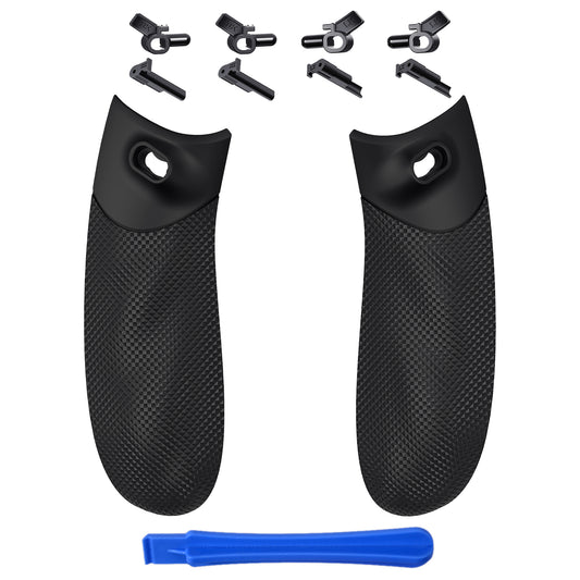 eXtremeRate FLEXOR Rubberized Side Rails Grips Trigger Stop Kit for Xbox Series X/S Controller & Xbox Core Controller - Shadow Black