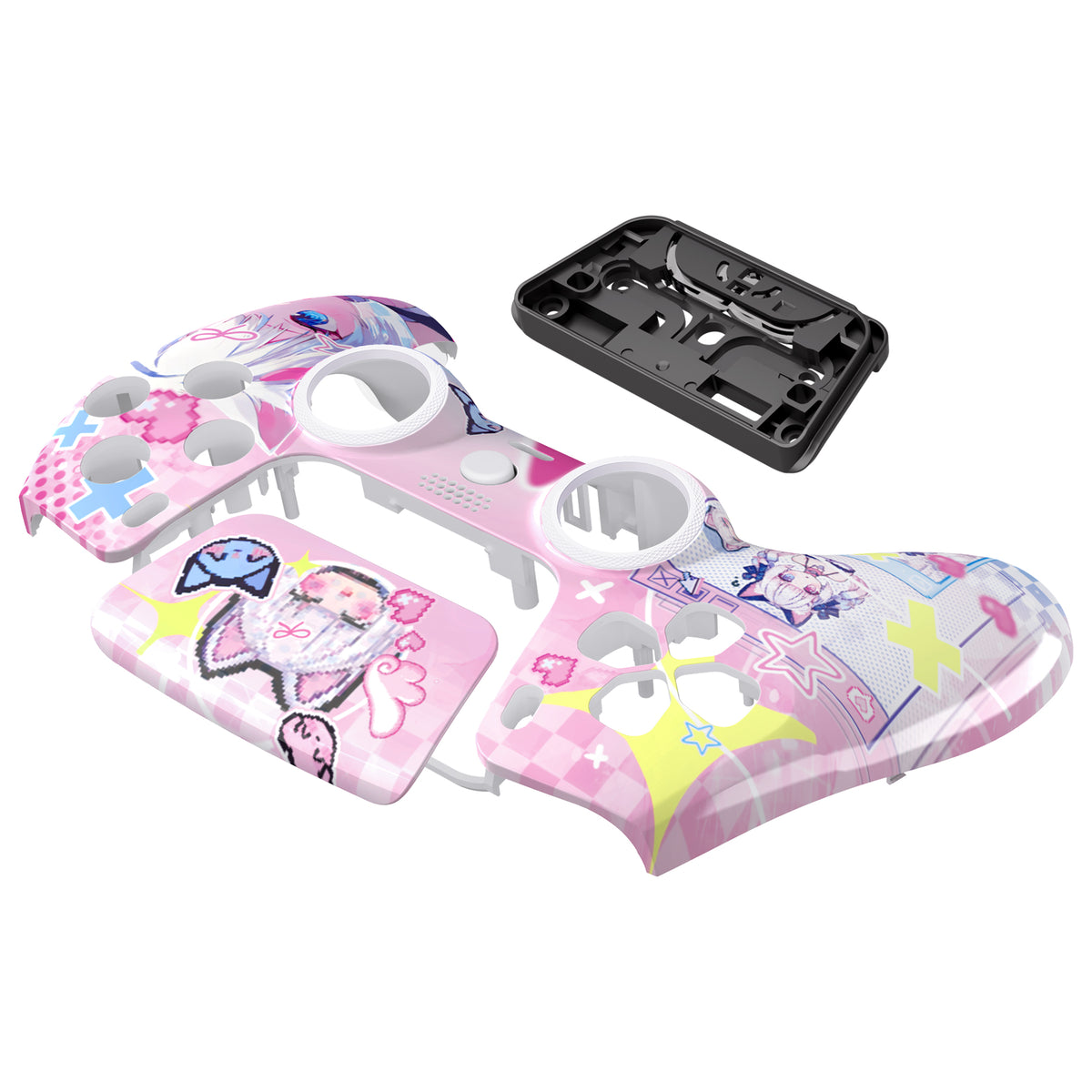 eXtremeRate LUNA Redesigned Replacement Front Shell with Touchpad Compatible with PS5 Controller BDM-010/020/030/040/050 - MeWoow