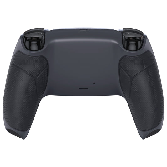 eXtremeRate Performance Grip Replacement Back Housing Bottom Shell for PS5 Controller BDM-010/020/030/040/050/060 - Rubberized Classic Gray & Dark Gray