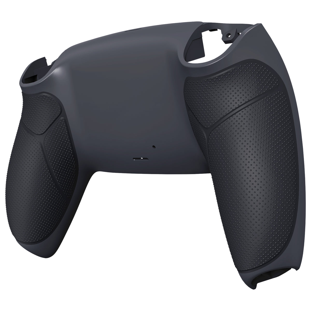eXtremeRate Performance Grip Replacement Back Housing Bottom Shell for PS5 Controller BDM-010/020/030/040/050/060 - Rubberized Classic Gray & Dark Gray