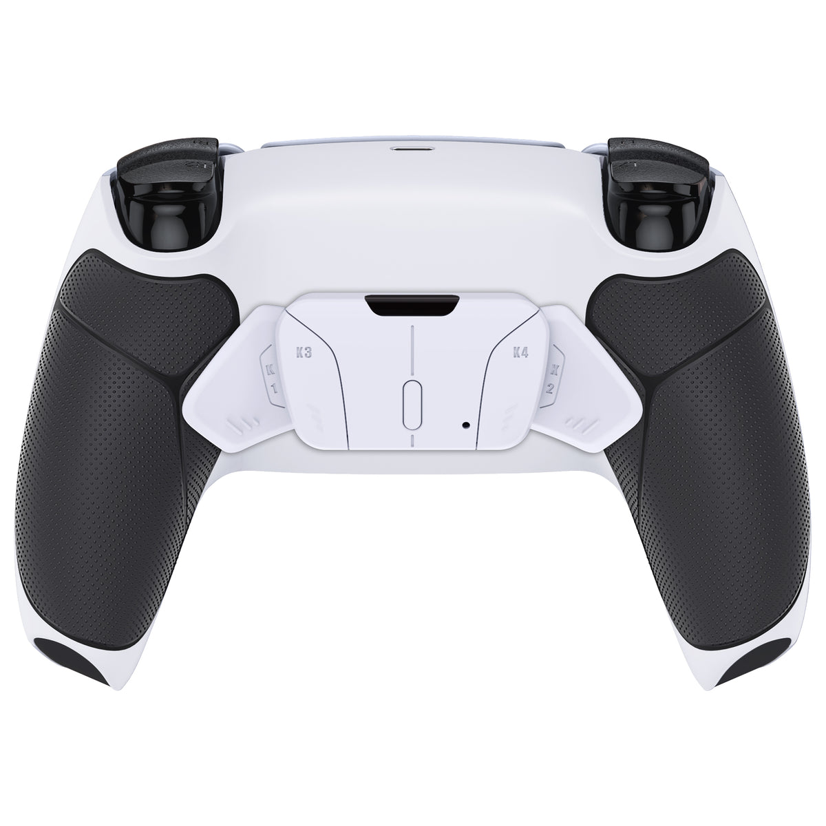 eXtremeRate Remappable RISE4 V4 Remap Kit for PS5 Controller BDM-030/040/050/060 - Rubberized White Black- White