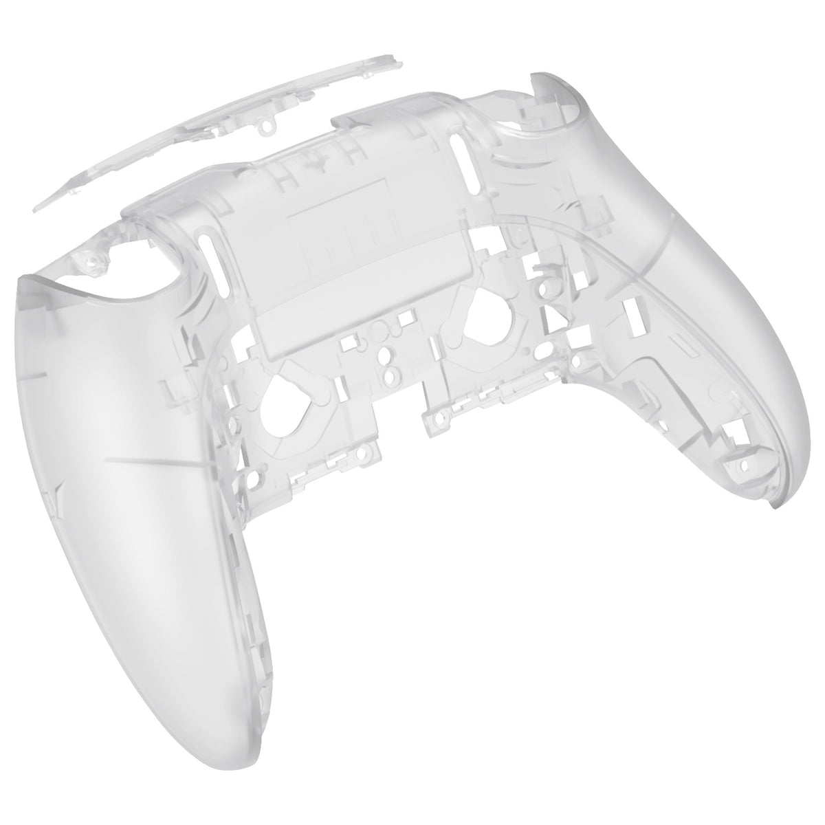 eXtremeRate Replacement Back Housing Bottom Shell Compatible with PS5 Edge Controller - Glow in Dark - Green