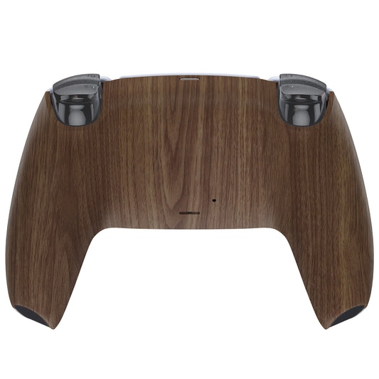 eXtremeRate Replacement Back Housing Bottom Shell for PS5 Controller BDM-010/020/030/040/050/060 - Wood Grain