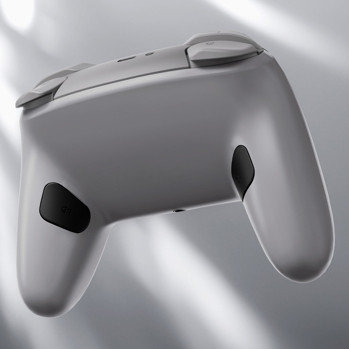 eXtremeRate Replacement Bottom Shell for Nintendo Switch 2 Pro Controller - New Hope Gray