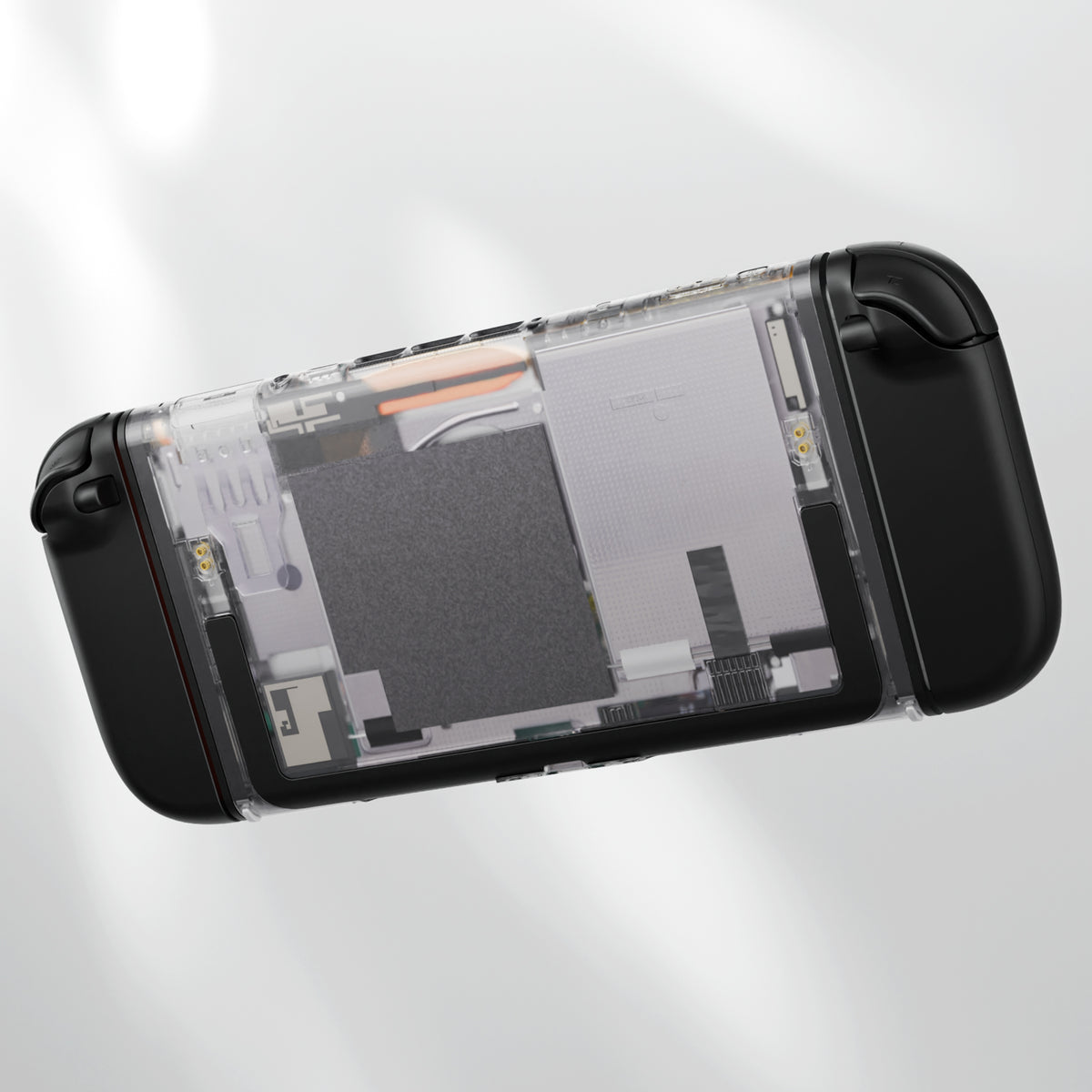 eXtremeRate Replacement DIY Rear Back Plate for Nintendo Switch 2 Handheld Console (Without Kickstand) - Clear