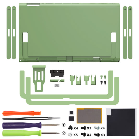 eXtremeRate Replacement DIY Rear Back Plate for Nintendo Switch 2 Handheld Console (Without Kickstand) - Matcha Green