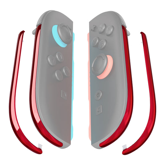 eXtremeRate Replacement Decorative Strips for Joycon 2 of Nintendo Switch 2 - Chrome Red