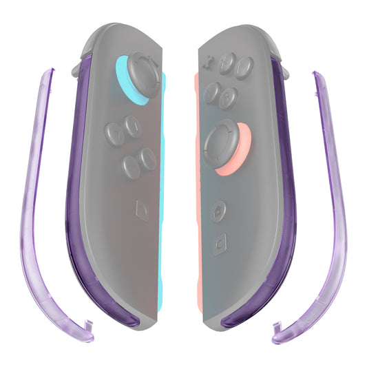 eXtremeRate Replacement Decorative Strips for Joycon 2 of Nintendo Switch 2 - Clear Atomic Purple