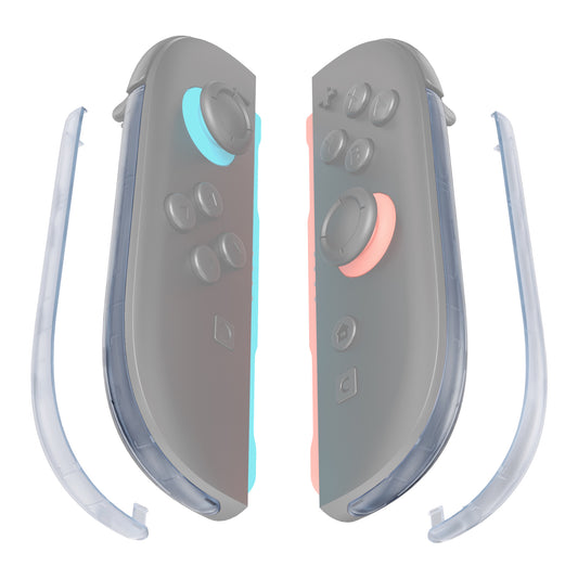 eXtremeRate Replacement Decorative Strips for Joycon 2 of Nintendo Switch 2 - Clear Glacier Blue