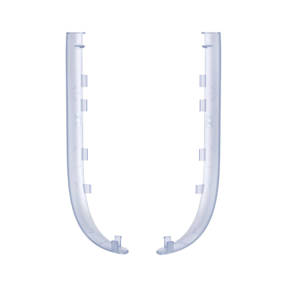 eXtremeRate Replacement Decorative Strips for Joycon 2 of Nintendo Switch 2 - Clear Glacier Blue