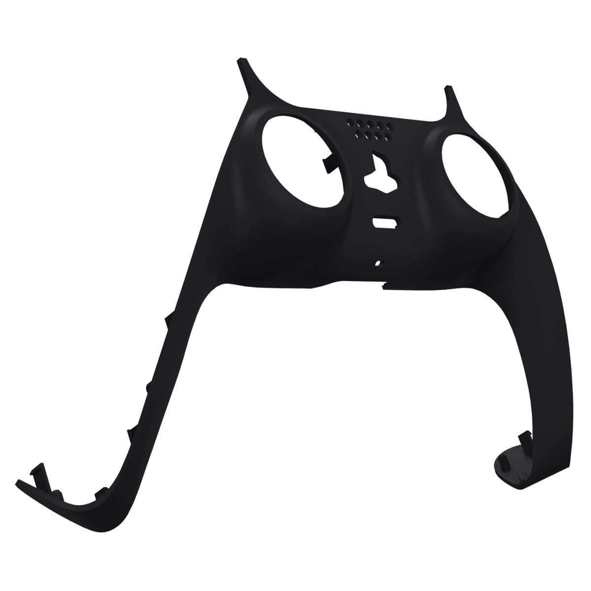 eXtremeRate Replacement Decorative Trim Shell with Accent Rings Compatible with PS5 Controller BDM-010/020/030/040/050 - Black