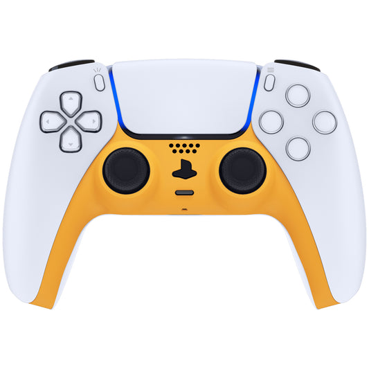eXtremeRate Replacement Decorative Trim Shell with Accent Rings Compatible with PS5 Controller BDM-010/020/030/040/050 - Caution Yellow
