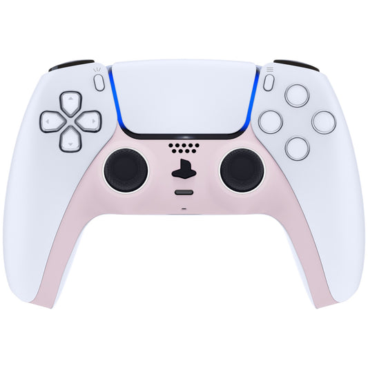 eXtremeRate Replacement Decorative Trim Shell with Accent Rings Compatible with PS5 Controller BDM-010/020/030/040/050 - Cherry Blossoms Pink