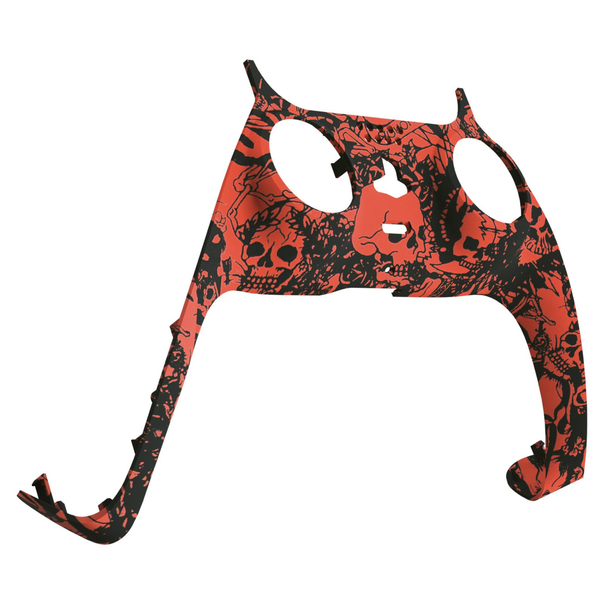 eXtremeRate Replacement Decorative Trim Shell with Accent Rings Compatible with PS5 Controller BDM-010/020/030/040/050 - Demons and Monsters