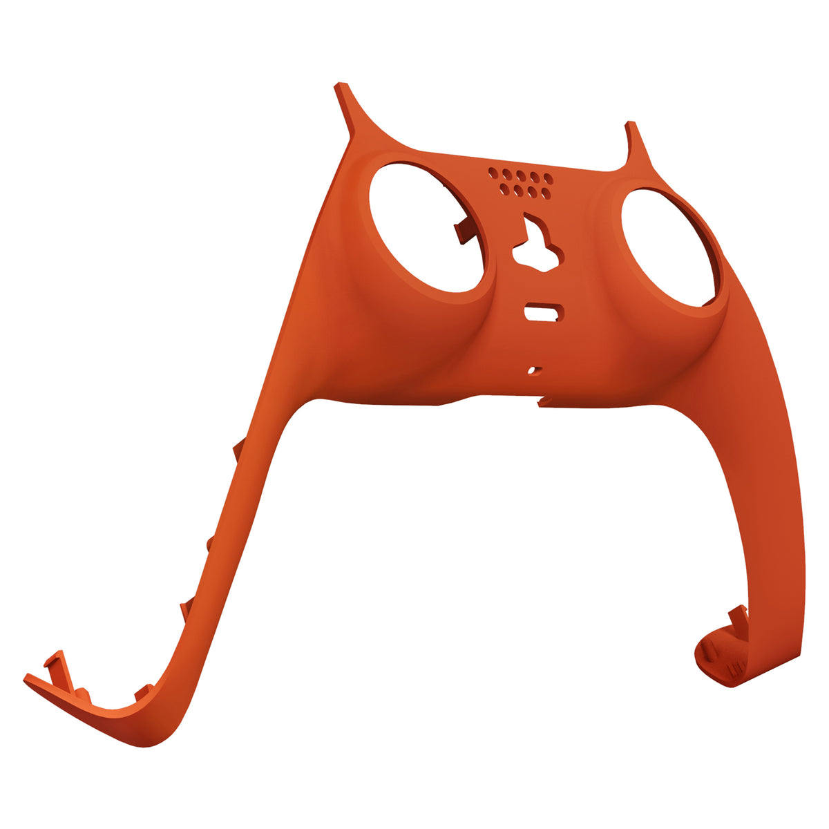 eXtremeRate Replacement Decorative Trim Shell with Accent Rings Compatible with PS5 Controller BDM-010/020/030/040/050 - Orange