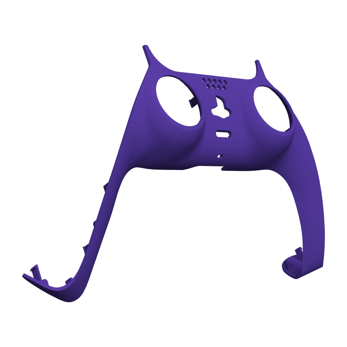 eXtremeRate Replacement Decorative Trim Shell with Accent Rings Compatible with PS5 Controller BDM-010/020/030/040/050 - Purple