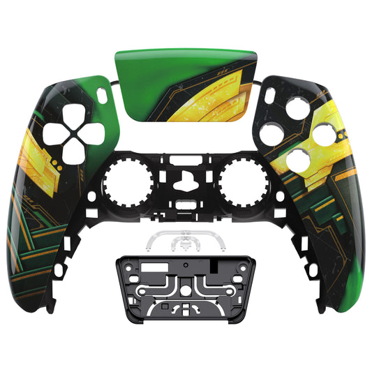 eXtremeRate Replacement Front Housing Shell with Touchpad Compatible with PS5 Controller BDM-010/020/030/040/050 - Armor of Ragnarok