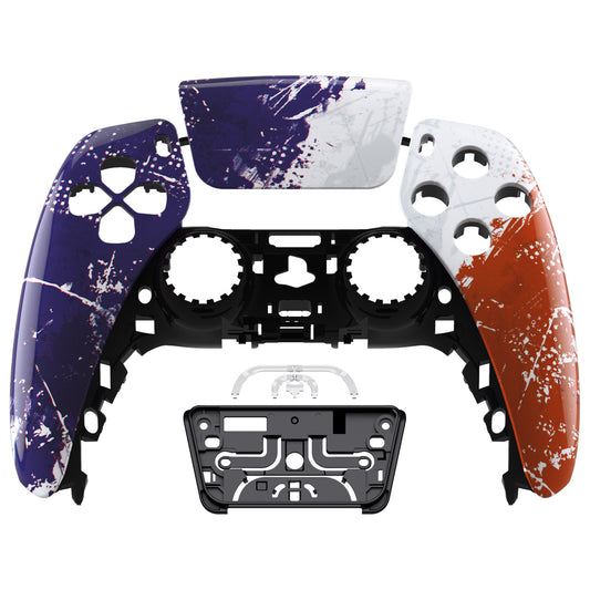 eXtremeRate Replacement Front Housing Shell with Touchpad Compatible with PS5 Controller BDM-010/020/030/040/050 - Impression France Flag