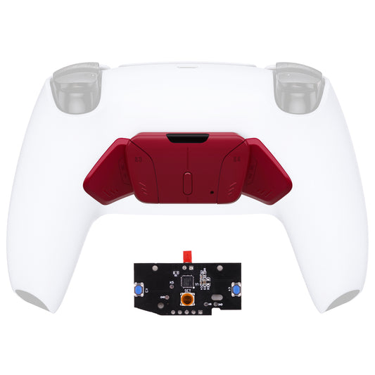 eXtremeRate Turn RISE to RISE4 Kit – Redesigned K1 K2 K3 K4 Back Buttons Housing & Remap PCB Board for eXtremeRate RISE & RISE4 Remap kit, Compatible with PS5 Controller - Volcanic Red