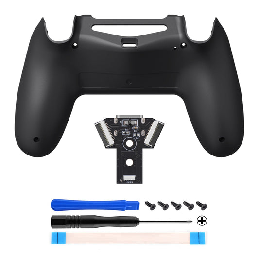 eXtremeRate Type-C Version Replacement Bottom Shell Compatible with PS4 Controller JDM-040/050/055 Models - Black eXtremeRate