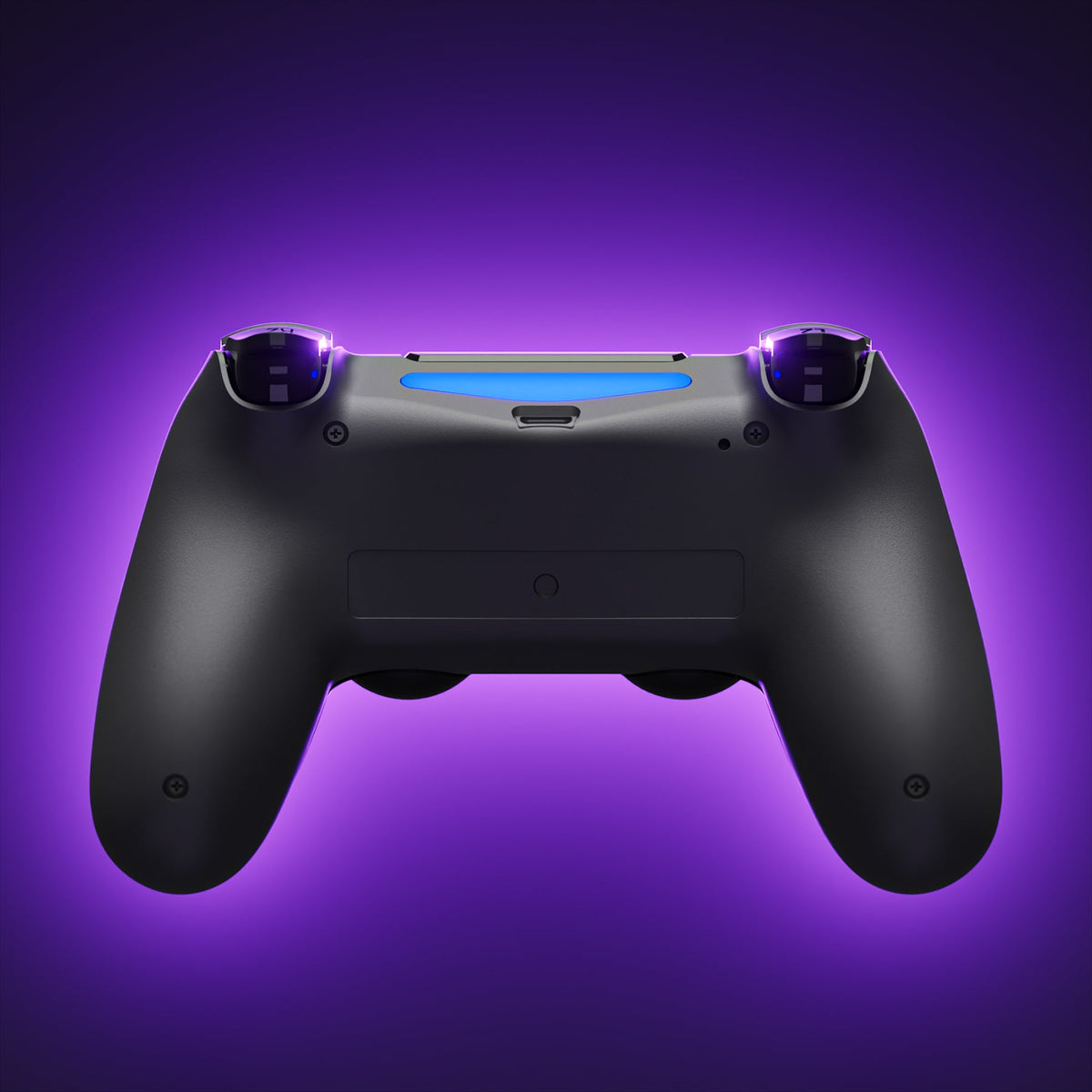 eXtremeRate Type-C Version Replacement Bottom Shell Compatible with PS4 Controller JDM-040/050/055 Models - Black eXtremeRate