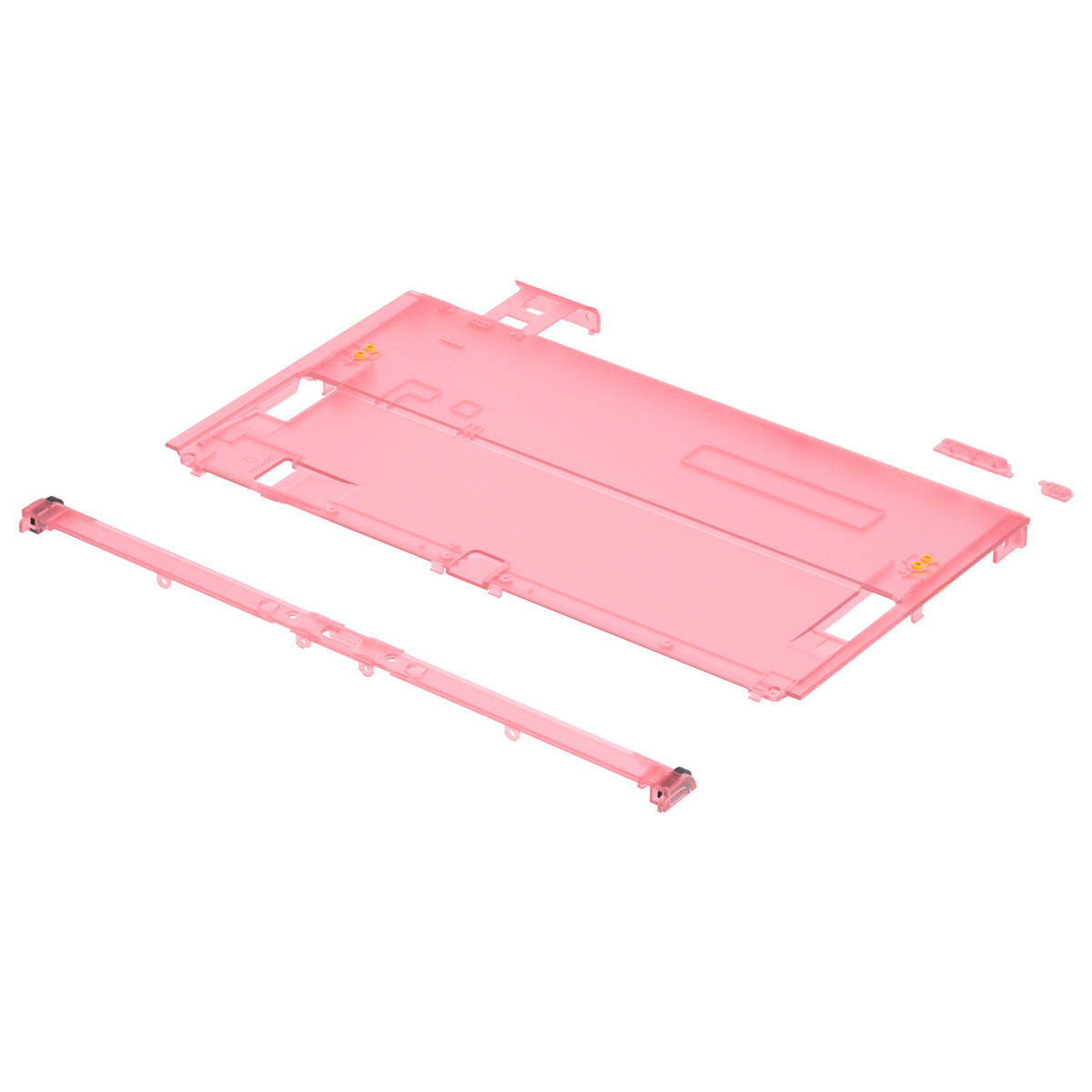 eXtremeRate Retail Cherry Pink Console Back Plate DIY Replacement Housing Shell Case for Nintendo Switch OLED Console – JoyCon Shell & Kickstand NOT Included - BNSOM5004