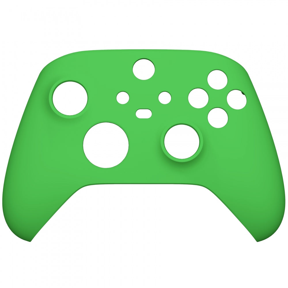 eXtremeRate Retail Green Replacement Part Faceplate, Soft Touch Grip Housing Shell Case for Xbox Series S & Xbox Series X Controller Accessories - Controller NOT Included - FX3P306