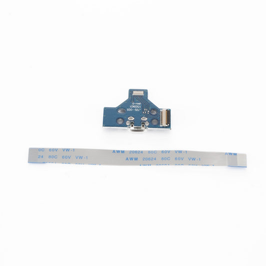eXtremeRate Retail 5 Set Repair Parts 14pin Charging Port PCB Board + Flex Cable For ps4 Controller-GP4F0042*5