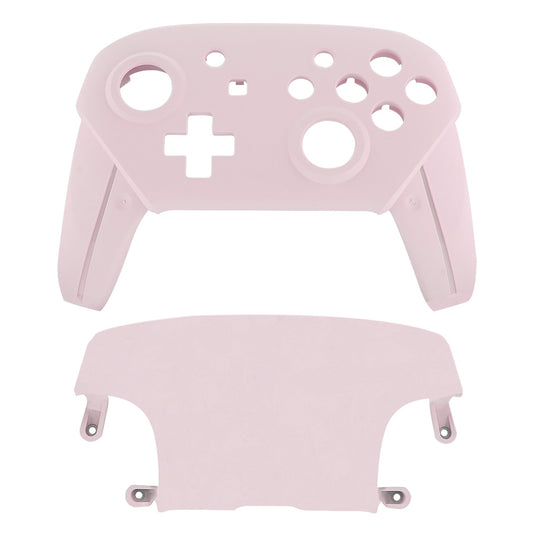 eXtremeRate Retail Cherry Blossoms Pink Faceplate and Backplate for Nintendo Switch Pro Controller, Soft Touch DIY Replacement Shell Housing Case for Nintendo Switch Pro - Controller NOT Included - MRP307