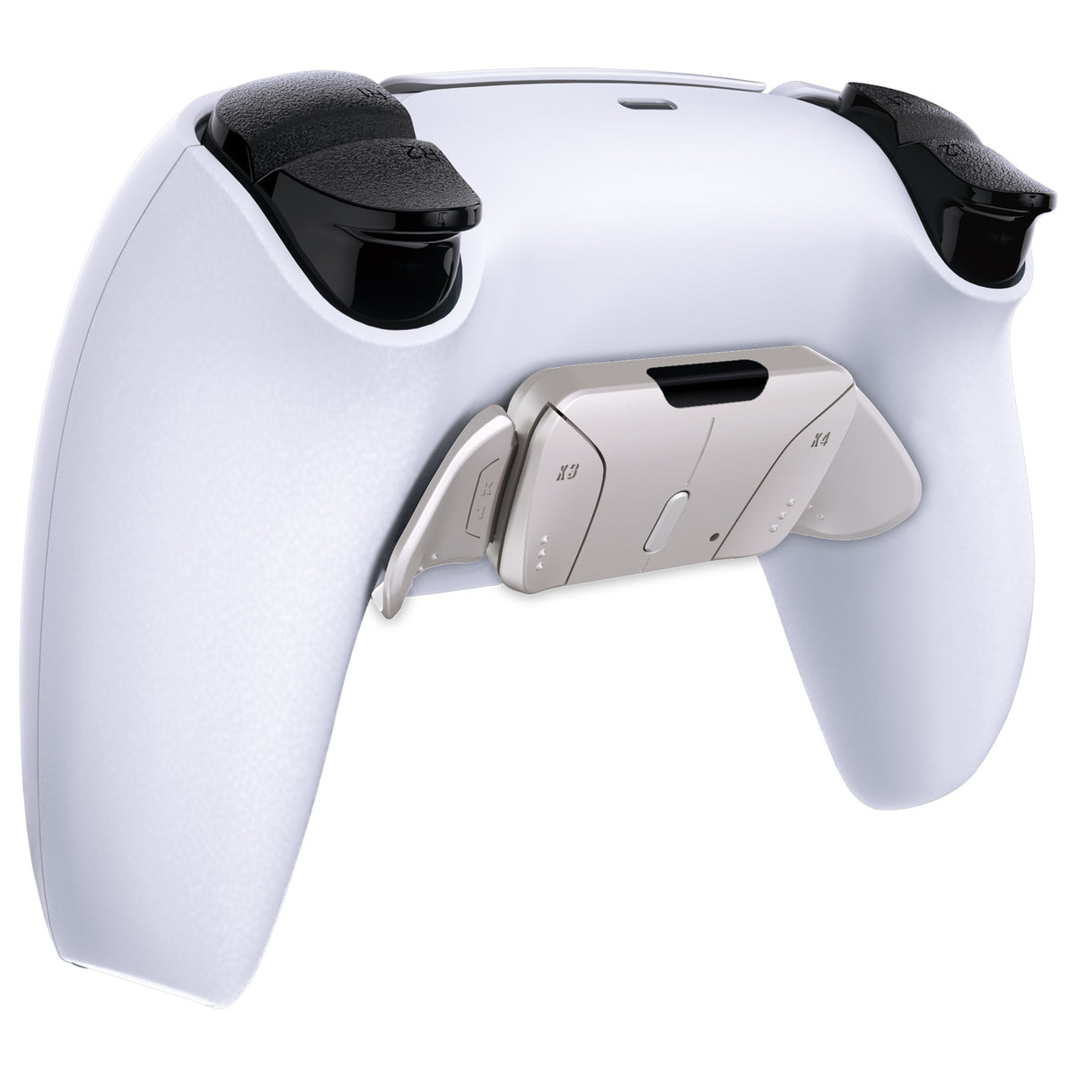 eXtremeRate Retail Turn RISE & RISE4 to RISE4 RMB Kit – Silver Real Metal Buttons (RMB) Version K1 K2 K3 K4 Back Buttons Housing & Remap PCB Board for PS5 Controller eXtremeRate RISE & RISE4 Remap kit - VPFJ7001