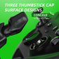 6 in 1 Metal Replacement Thumbsticks for Xbox Elite Series 2 & Elite 2 Core Controller (Model 1797) - Black & Metallic Silver eXtremeRate