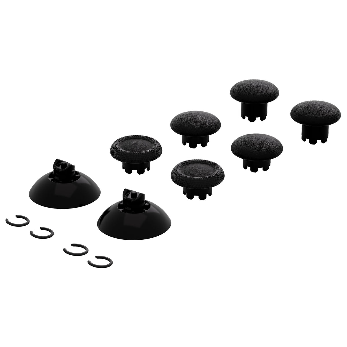 eXtremeRate EDGE Sticks Replacement Interchangeable Thumbsticks for Xbox Series X/S & Xbox Core & Xbox One X/S & Xbox Elite V1 & NS Switch Pro Controller - Black