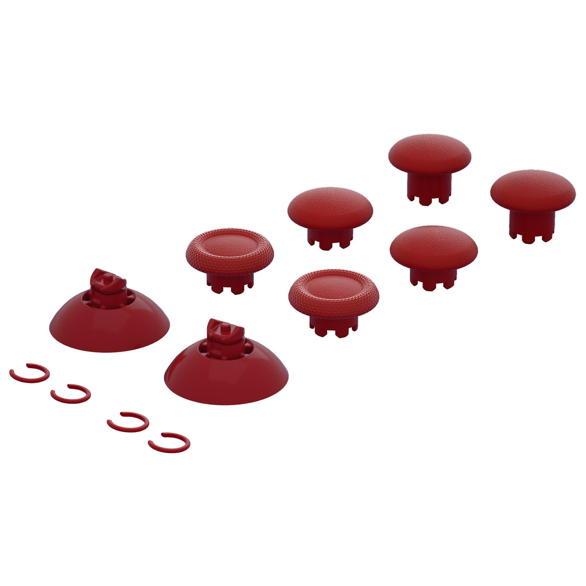eXtremeRate EDGE Sticks Replacement Interchangeable Thumbsticks for Xbox Series X/S & Xbox Core & Xbox One X/S & Xbox Elite V1 & NS Switch Pro Controller - Carmine Red