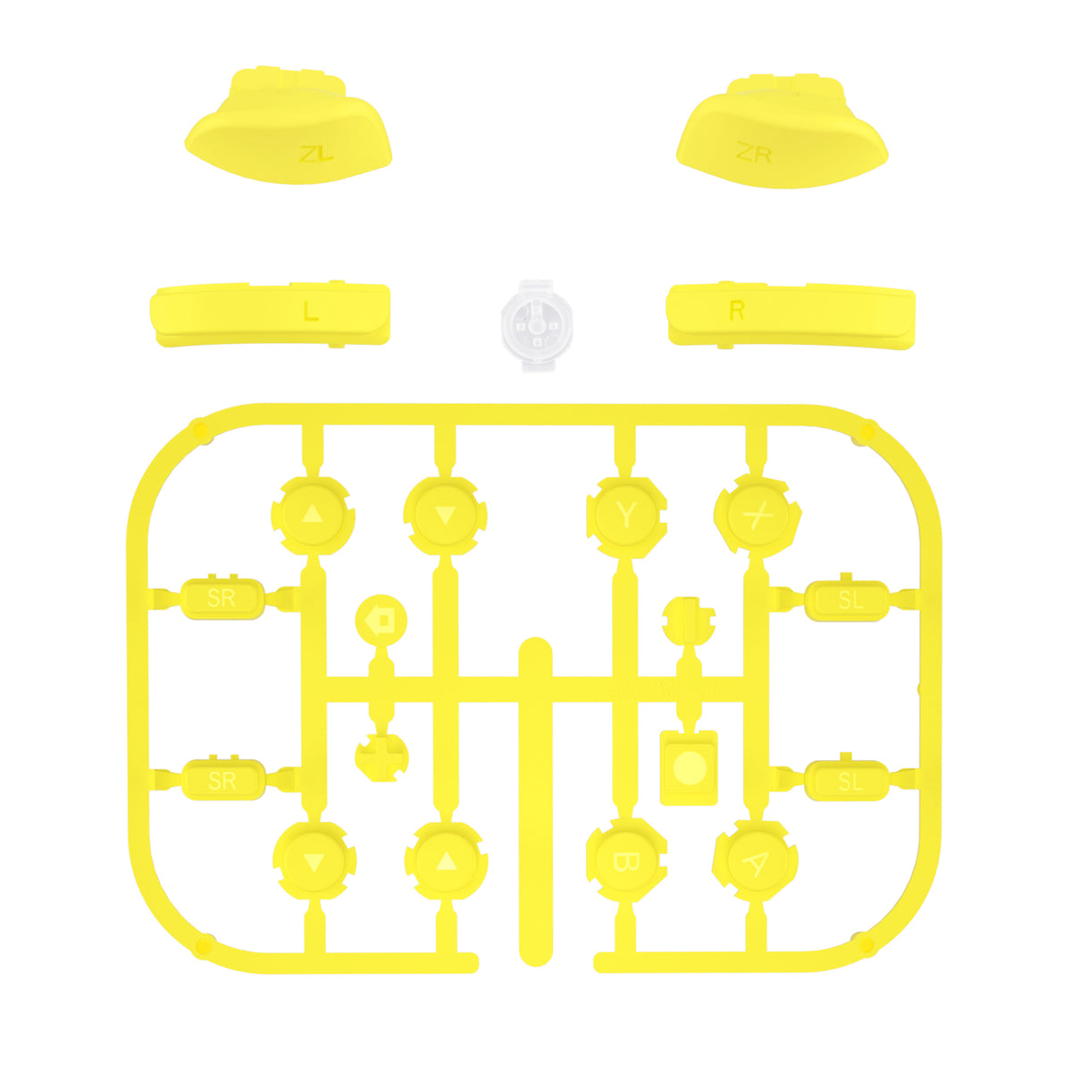 eXtremeRate Replacement Full Set Buttons for Joycon of NS Switch - Sunflower Yellow eXtremeRate