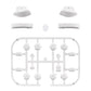 eXtremeRate Replacement Full Set Buttons for Joycon of NS Switch - White eXtremeRate