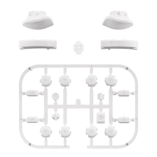 eXtremeRate Replacement Full Set Buttons for Joycon of NS Switch - White eXtremeRate