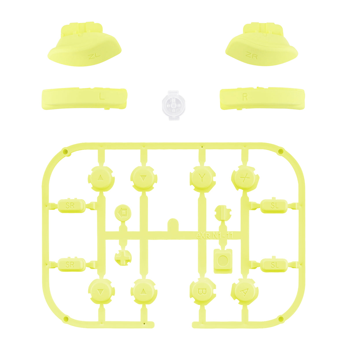 eXtremeRate Replacement Full Set Buttons for Joycon of NS Switch - Lemon Yellow eXtremeRate