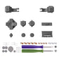 eXtremeRate Custom Replacement Full Set Buttons for Gameboy Advance SP GBA SP Console - Classic Gray