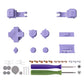 eXtremeRate Custom Replacement Full Set Buttons for Gameboy Advance SP GBA SP Console - 16Bits Light Violet